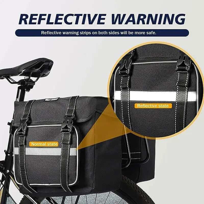 Rear Seat Double Pannier 25L